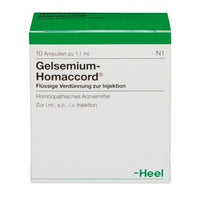 Upper back neuralgia, and pain, GELSEMIUM HOMACCORD ampoules UK