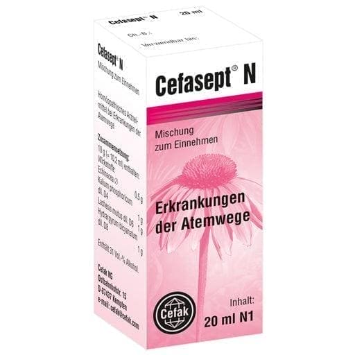 Upper respiratory tract infection, CEFASEPT N oral drops UK