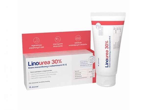 Urea skin cream, LINOUREA A + E Urea cream with vitamins 50g UK