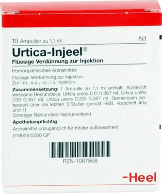 URTICA INJEEL ampoules UK