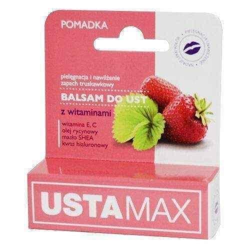 Ustamax Lip Balm with vitamins 4.9g, vitamin e lip balm UK