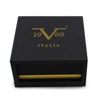 V1969 ITALIA Men's Black Agate Prism Bangle Bracelet in Sterling Silver UK