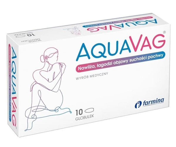 Vaginal dryness in menopause, Vaginal pessary, Aquavag 10 vaginal pessaries UK
