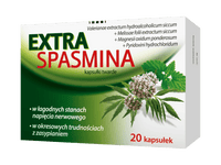 Valerian root extract, lemon balm herb, Extraspasmina UK