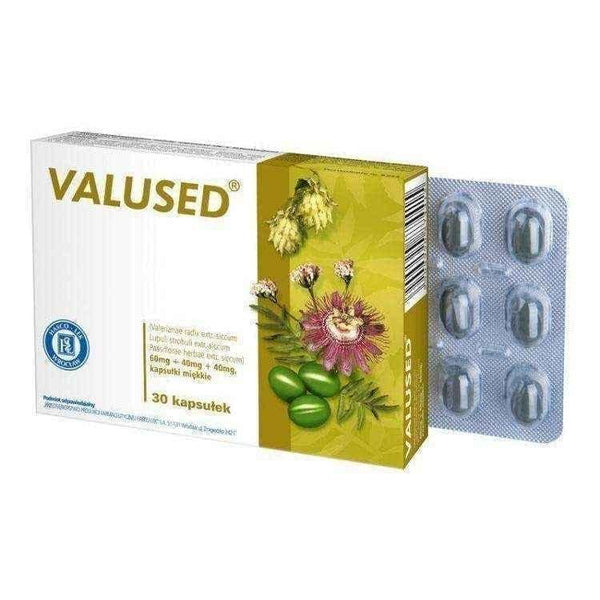 VALUSED x 30 capsules, sleep disorders, insomnia, sleep problems UK