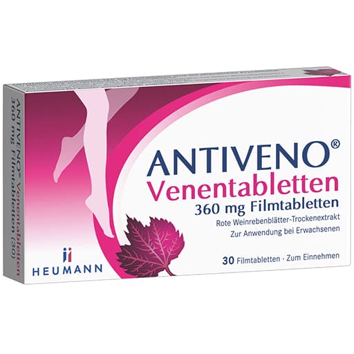 Varicose veins, ANTIVENO vein tablets 360 mg film-coated tablets UK