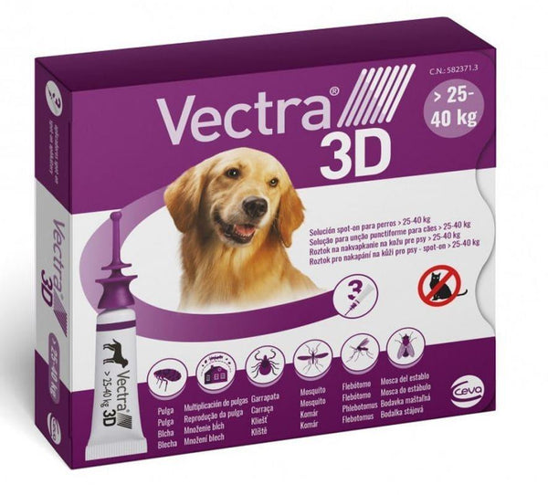 Vectra 3D Spot-on solution for dogs 25-40 kg UK