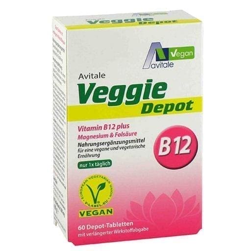 VEGGIE Depot, Vitamin B12, Magnesium, Folic Acid UK