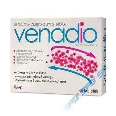 Venadio 0.5g × 30 tablets, horse chestnut extract UK
