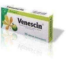VENESCIN dragees x 30, venous insufficiency, vascular insufficiency UK