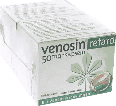 VENOSIN retard hard, horse chestnut, venous insufficiency UK