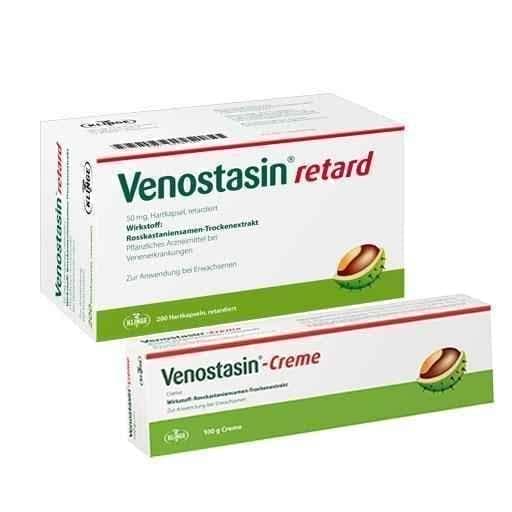 Venostasin economy set 200 caps - 100 g cream 1 pc, chronic venous insufficiency UK