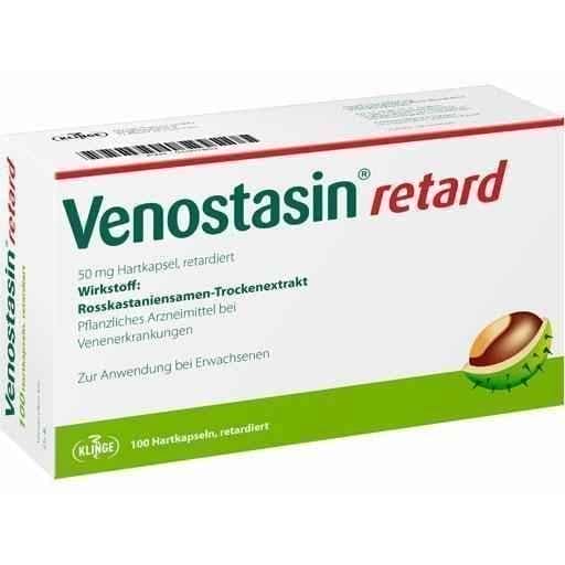 VENOSTASIN retard 50 mg hard capsule retarded 100 pc UK