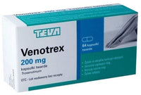 VENOTREX 0.2 x 64 capsules varicose veins and hemorrhoids UK