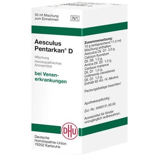 Venous diseases, Varicose veins, AESCULUS PENTARKAN D Mixture UK