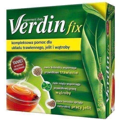 Verdin FIX x 40 sachets, digestive system problems UK