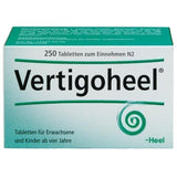 Vertigo, dizziness, dizzy, VERTIGOHEEL tablets UK