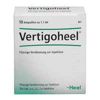 Vertigo, dizziness, treatment for vertigo, VERTIGOHEEL ampoules UK