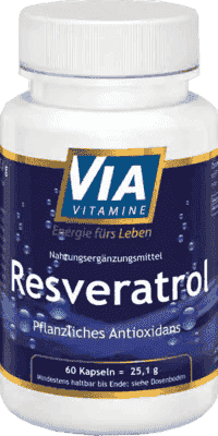 VIAVITAMINE Resveratrol Capsules, French paradox UK