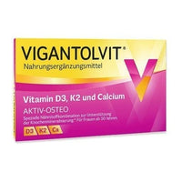 VIGANTOLVIT, Vitamin D3, K2, Calcium, film tablets UK