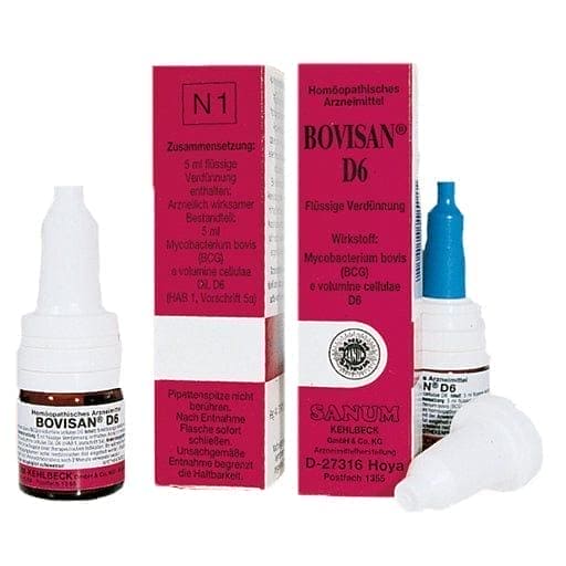 Viral infection, bacterial infection, Mycobacterium bovis, BOVISAN D 6 drops UK