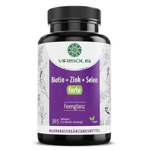 VIRISOLIS Biotin-Zinc-Selen FORTE vegan UK