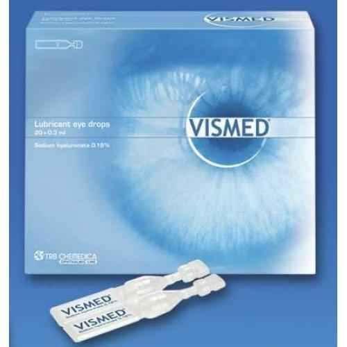 VISMED gel 0.18% 20 vials of 0.3 ml UK