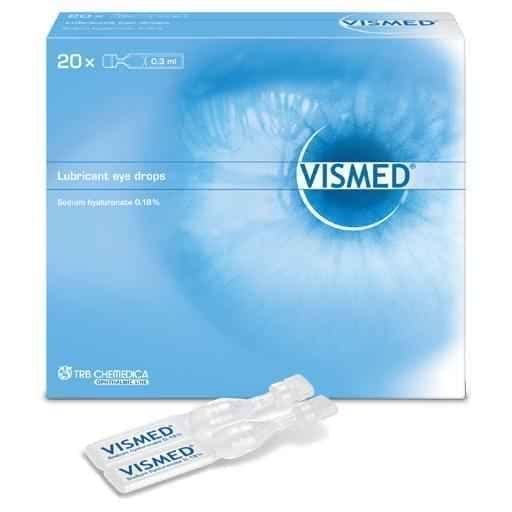 VISMED single doses 20X0.3 ml hyaluronic acid, electrolytes, keratoconjunctivitis sicca UK