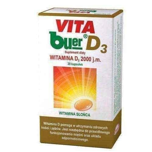 VITA BUER D3 2000j.m. x 30 capsules, vitamin d3 UK