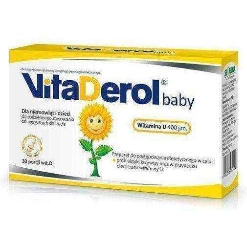 VITADEROL Baby x 30 capsules twist-off, vitamin D 400 UK