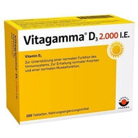 VITAGAMMA D3 2,000 IU vitamin D3 NEM tablets UK