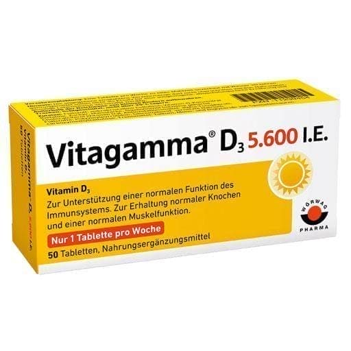 VITAGAMMA D3 5,600 IU vitamin D3 NEM UK