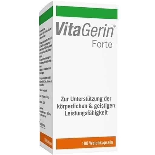 VITAGERIN Forte soft capsules 100 pc DHA-rich fish oil, choline, vitamins and minerals UK