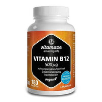 VITAMIN B12 500 µg high-dose vegan tablets UK