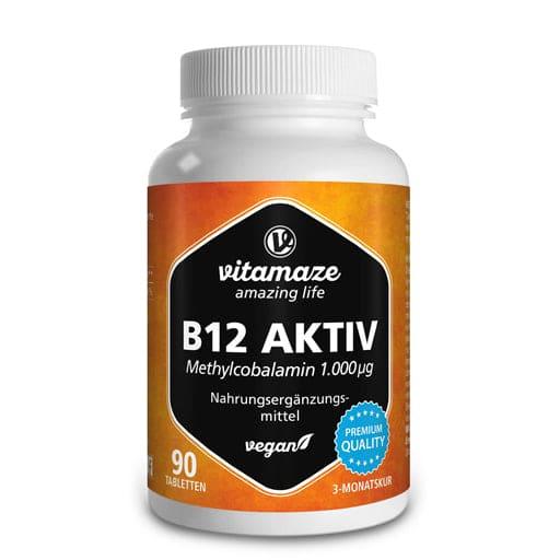 Vitamin B12 ACTIVE 1,000 µg vegan tablets UK
