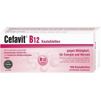 Vitamin B12 chewable tablets, CEFAVIT UK