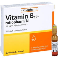 VITAMIN B12 deficiency RATIOPHARM N ampoules 5X1 ml UK