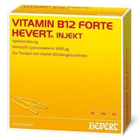 VITAMIN B12 HEVERT forte Inject ampoules, vitamin B12 deficiency UK