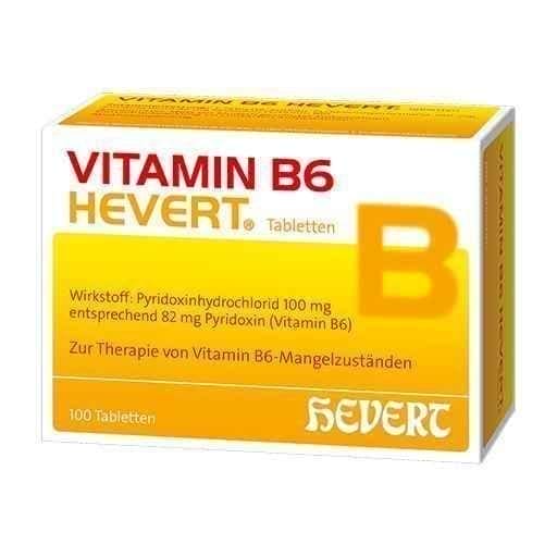 VITAMIN B6 HEVERT tablets 100 pc UK