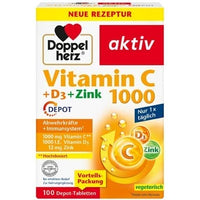 Vitamin C 1000+D3+Zinc Depot Tablets UK