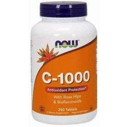 Vitamin C-1000 Rose Hips & Bioflavonoids x 250 tablets | rosehip UK