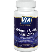 Vitamin C 400 plus zinc long-term capsules UK