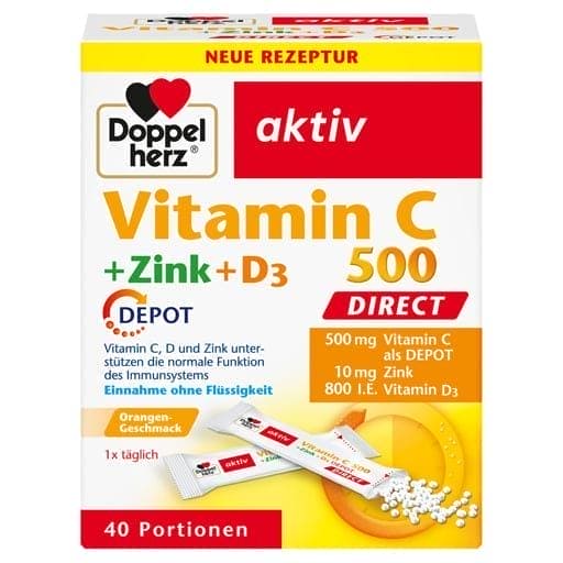 Vitamin C 500+Zinc+D3 Depot DIRECT Pellets UK