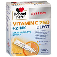 Vitamin C 750 depot system pellets, L-ascorbic acid, vitamin C and zinc UK