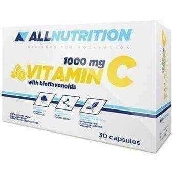 Vitamin C with bioflavonoids 1000mg x 30 capsules UK