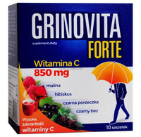 Vitamin C, zinc, elderberry, hibiscus, blackcurrant, raspberry, Grinovita FORTE UK