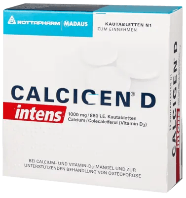 Calcigen Vitamin d calcium deficiency, CALCIGEN D intense, chewable tablets UK