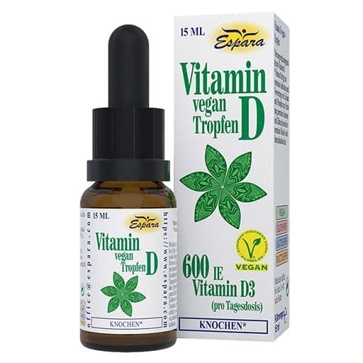 VITAMIN D DROPS vegan, cholecalciferol, vitamin D3 to maintain normal bones UK