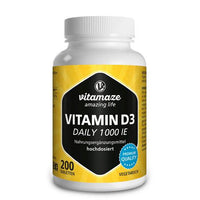 VITAMIN D3 1,000 IU daily vegetarian tablets UK