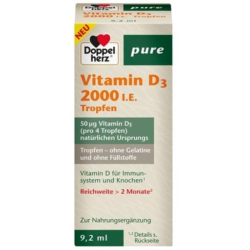 Vitamin D3 2000 IU pure drops UK